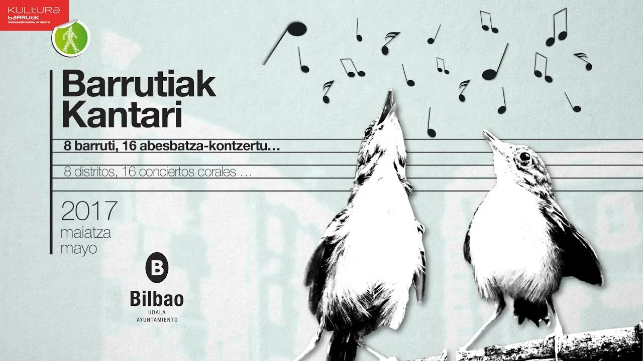 Concierto coral Barrutiak Kantari 2017 en la iglesia del Buen Pastor de La Peña