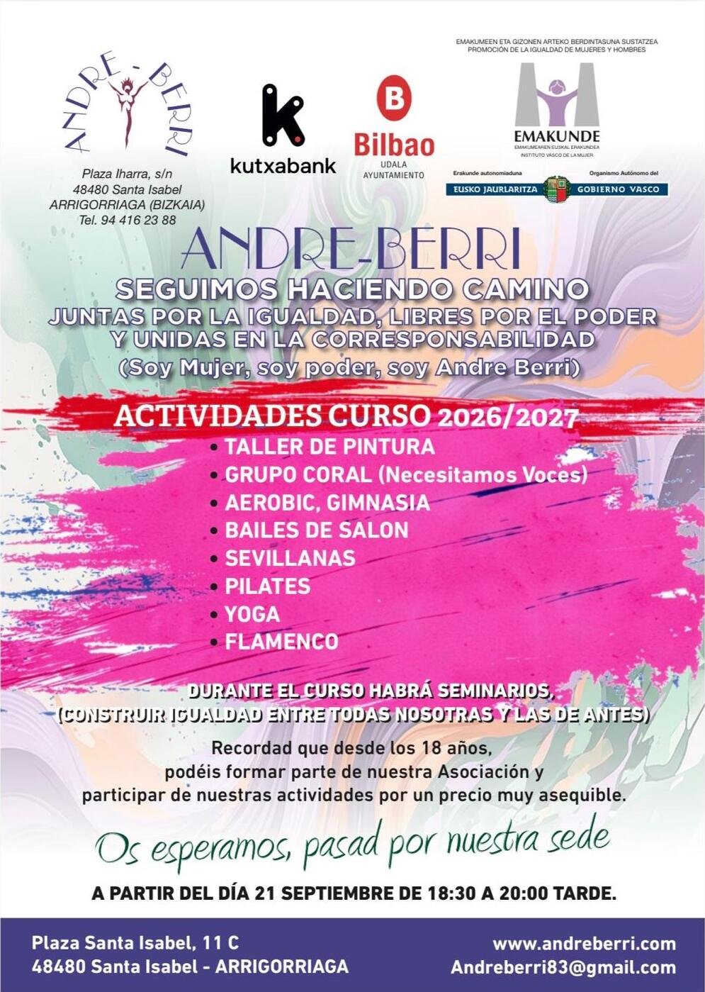 Actividades curso 2026/2027